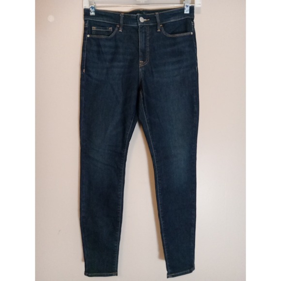 athleta Sculptek Performance Women Blue Tapered Denim‎ Jeans Size 10 - Picture 1 of 4